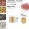 The Beadsmith Tube Crimp Beads, 1.5 x 1.5mm, Assorted Colors, 600 Pieces, Uniform Cylindrical Shape, No Sharp Edges, Designed to Secure The Ends of Jewelry Stringing Wires and Cables